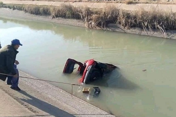 أزيلال / سقوط سيارة في قناة للري يخلف مصرع 3 اشخاص 