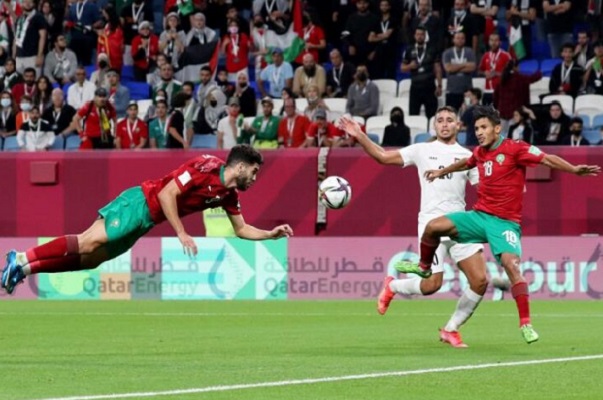 كأس العرب/ المنتخب الوطني المغربي الرديف يمطر شباك نظيره الفلسطيني برباعية نظيفة