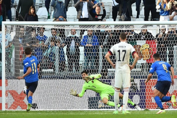 المنتخب الإيطالي يفوز على نظيره البلجيكي ويحتل الصف الثالث ببطولة دوري الأمم الأوروبية