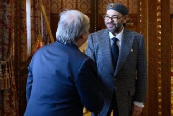 الملك محمد السادس يستقبل الأمين العام للأمم المتحدة أنطونيو غوتيريش