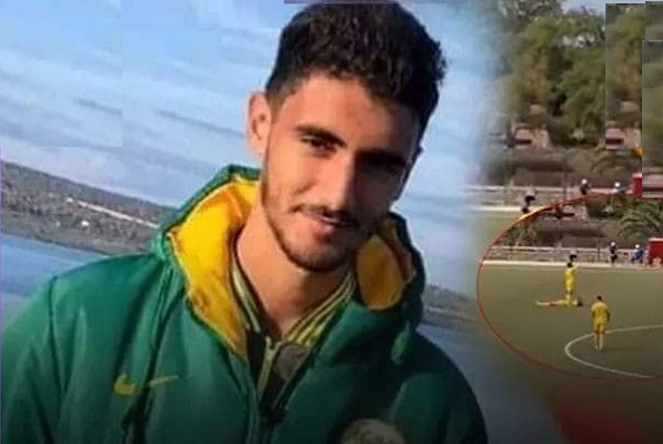وفاة اللاعب الشاب رضى الساقي  خلال مباراة حسنية بنسليمان و نجم الشباب البيضاوي 