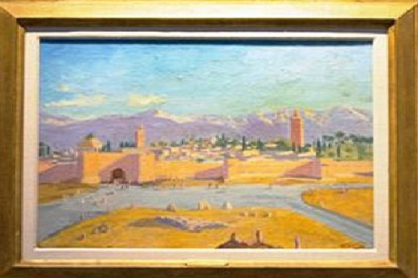 بيع لوحة تجسد صومعة مسجد الكتبية لوينستون تشرشلب بسعر خيالي  