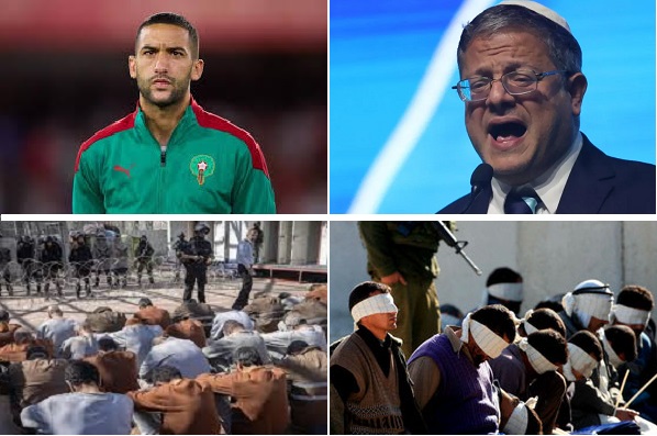 شتان بين الحكيم المغربي واللئيم الصهيوني .... هذا بالحب زياش وذاك للدماء عطاش