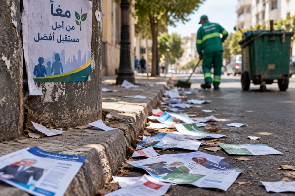 بعد صمت صناديق الاقتراع.. معاناة عمال النظافة مع مخلفات الحملة الانتخابية 
